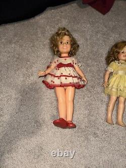 Lot of 4, 2 Ideal Shirley Temple Dolls, see pictures, Read