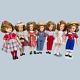 Lot Of 7 Vintage 1950s 12 Ideal Shirley Temple Dolls Tagged Outfits
