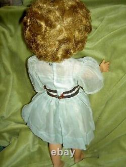 Lovely 1958 Ideal SHIRLEY TEMPLE 17 doll FLIRTY eyes orig. Dress, panties & pin