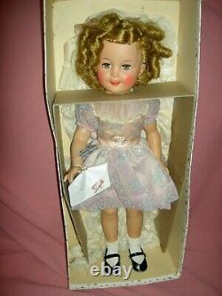 Lovely 1958 Ideal SHIRLEY TEMPLE 17 doll FLIRTY eyes orig. Dress, panties & pin