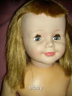 Lovely 35 sgnd. Ideal, 1957 vinyl SHIRLEY TEMPLE doll TWIST WRISTS PlayPal size