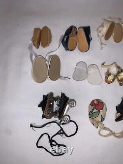 Nice Lot Original Vintage Doll Shoes Arranbee Shirley Temple Sweet Sue