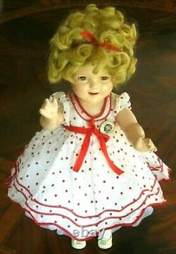 Original 1930's Ideal 22 Shirley Temple Doll withOriginal Stand Up & Cheer Dress