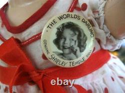 Original 1935 Ideal 22 Shirley Temple Doll withOriginal Stand Up And Cheer Dress