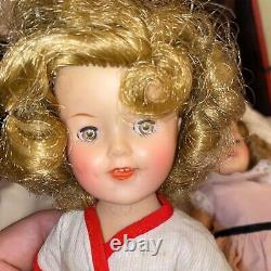 PAIR Vintage 1950's IDEAL Shirley Temple Doll-ST-12-All original EUC