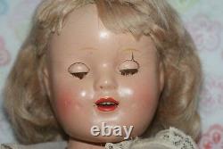 PRETTY! Vintage 14 Shirley Temple LOOK-A-LIKE Unmarked Composition Doll