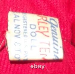 Pristine 1930's Shirely Temple Doll Scotty Dress Tags with The Finest Example Ever