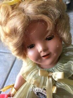RARE 1930s Shirley Temple Composition Doll