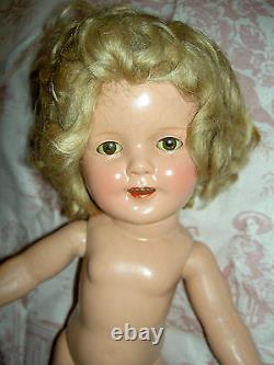 RARE, 1958, gorgeous Ideal flirty SHIRLEY TEMPLE 17 doll M-I-B with pin ST-17-1