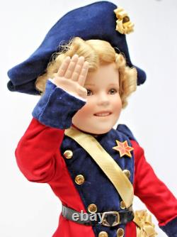 RARE Danbury Mint Shirley Temple THE CUTEST CADET 18 Porcelain Collector Doll