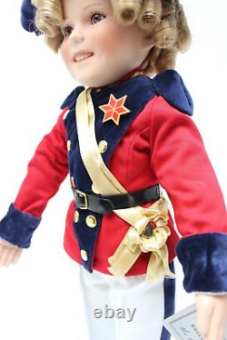 RARE Danbury Mint Shirley Temple THE CUTEST CADET 18 Porcelain Collector Doll