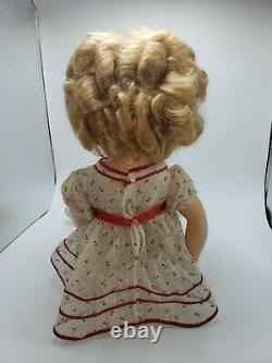 RARE SHIRLEY TEMPLE COMPOSITION DOLL 22 1934 ORIGINAL With COP N&T MARKINGS