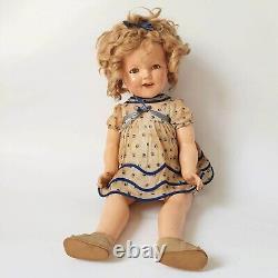 Rare A/O 1934 22 Shirley Temple Stand-Up & Cheer Ideal Composition/Compo Doll