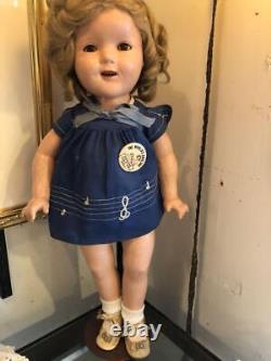 Rare Antique Shirley Temple Doll 19.7in Sleeping eye withOriginal Box