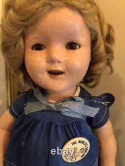 Rare Antique Shirley Temple Doll 19.7in Sleeping eye withOriginal Box