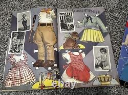 Rare Vintage 1930s & 40s Shirley Temple Paper Dolls Books Authorized Edition