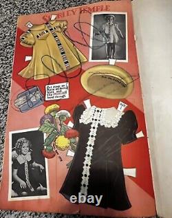 Rare Vintage 1930s & 40s Shirley Temple Paper Dolls Books Authorized Edition