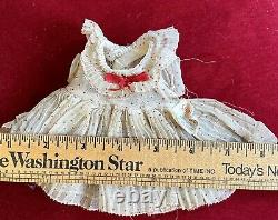 Rare Vintage C1934 Ideal Composition 11 Shirley Temple Doll Dress With Orig