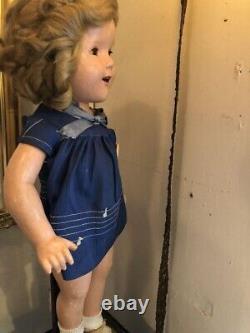 Rare Vintage Shirley Temple Doll Antique 50cm IDEAL Box Damage From Japan 33
