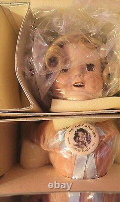 SHIRLEY TEMPLE 1930'S CURLY TOP REPRODUCTION DANBURY MINT DOLL with BOX