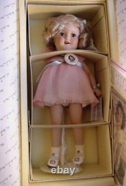 SHIRLEY TEMPLE 1930'S CURLY TOP REPRODUCTION DANBURY MINT DOLL with BOX