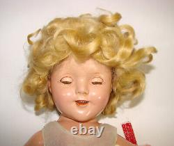 SHIRLEY TEMPLE 1930s IDEAL 18 DOLL SLEEPY EYES, DRESS TAG Excellent Condition