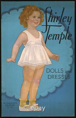 SHIRLEY TEMPLE Paper Dolls Saalfield #1761-1937 UNCUT & MINT NOT REPRINT -RARE