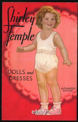 SHIRLEY TEMPLE Paper Dolls Saalfield #1761-1937 UNCUT & MINT NOT REPRINT -RARE