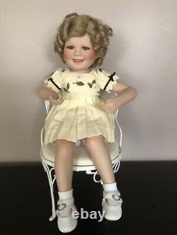 SHIRLEY TEMPLE Two of Kind CHAIR and her DOLL-Danbury Mint Dolls with BOX