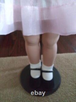 SHIRLEY TEMPLE Vintage Danbury Mint 36 Playpal Companion Doll With stand & Shoes