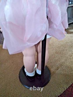 SHIRLEY TEMPLE Vintage Danbury Mint 36 Playpal Companion Doll With stand & Shoes