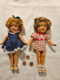 Shirley Temple 1930's dolls collection with original accessories