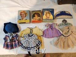 Shirley Temple 1930's dolls collection with original accessories