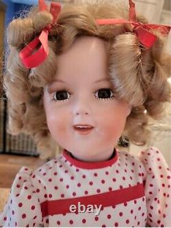 Shirley Temple 25 All Porcelain Doll