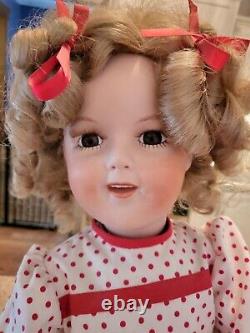 Shirley Temple 25 All Porcelain Doll