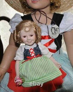 Shirley Temple 35 Danbury Mint Heidi with matching 15 Porcelain doll