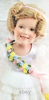 Shirley Temple Baby Take A Bow Classics 10 in Doll Stand Danbury Mint Porcelain