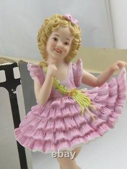 Shirley Temple'Baby Take a Bow' Autographed Bisque Porcelain Doll Figurine