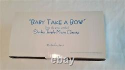 Shirley Temple Danbury Mint Baby Take A Bow Movie Classics Porcelain Doll Nib