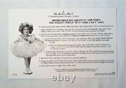 Shirley Temple Danbury Mint Baby Take A Bow Movie Classics Porcelain Doll Nib