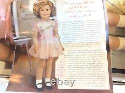 Shirley Temple Danbury Mint Playpal Doll with Stand-WithPapers+ A Pin