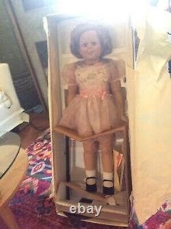 Shirley Temple Danbury Mint Playpal Doll with Stand-WithPapers+ A Pin