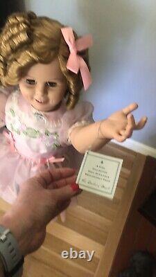 Shirley Temple Danbury Mint Playpal Doll with Stand-Withpersonalized Certificate