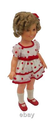 Shirley Temple Doll 16 Red & White Polka Dot Dress Montgomery Ward 1972 Promo
