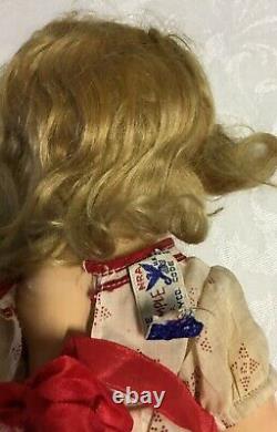 Shirley Temple Doll 1930s 16 Composition Ideal with Orig Dress Marked Ideal