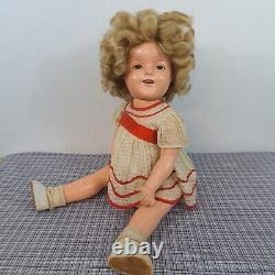Shirley Temple Doll 1930s Vintage 21 Original Dress Teeth Child Actor