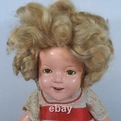 Shirley Temple Doll 1930s Vintage 21 Original Dress Teeth Child Actor