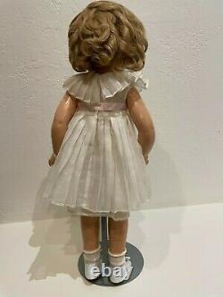 Shirley Temple Doll 1935, 24 height, sleepy eyes, restored