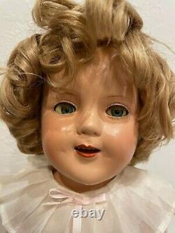 Shirley Temple Doll 1935, 24 height, sleepy eyes, restored