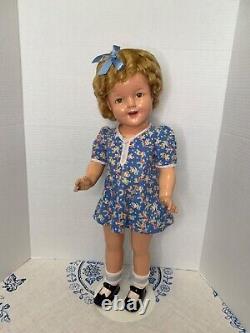 Shirley Temple Doll 22 Composition Original Wig 1930s Ideal